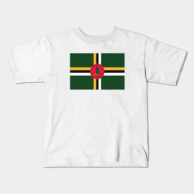 Dominica National Flag Kids T-Shirt by IslandConcepts